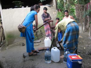 Tubewell in rural Bangladesh